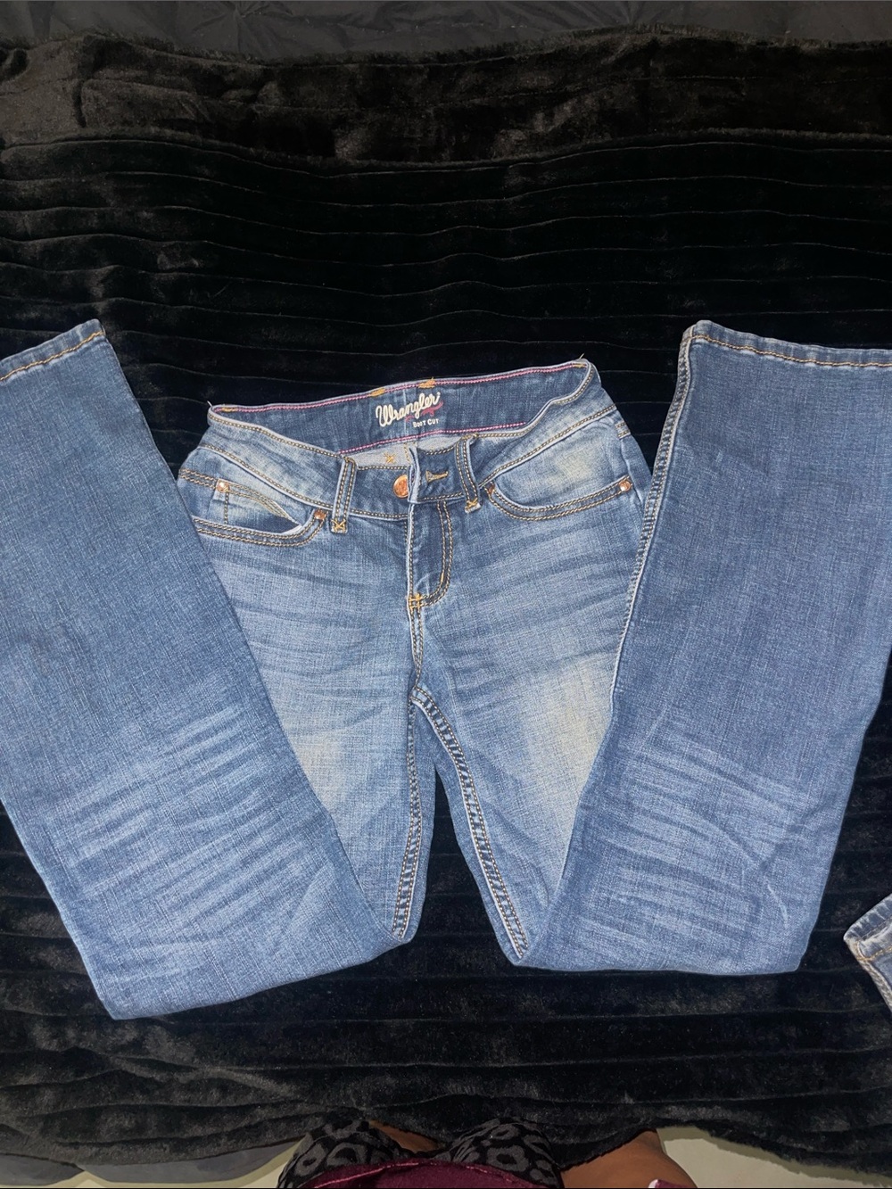 Wrangler Light Blue Women's Bootcut Jeans with Signature Back Stitching - Picture 2 of 6